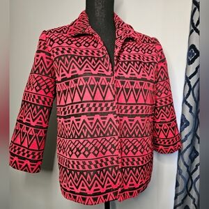 Alfred Dunner Red Baroque Jacket